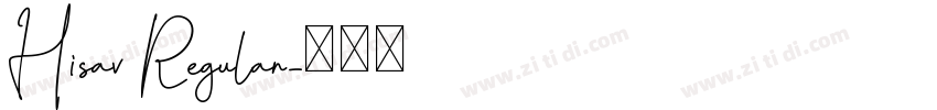 Hisav Regular字体转换
